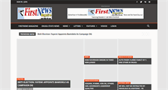 Desktop Screenshot of firstnewsng.com